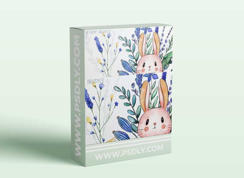 Floral Art in Procreate - Loose Watercolor and Ink Flowers with Cute Animals