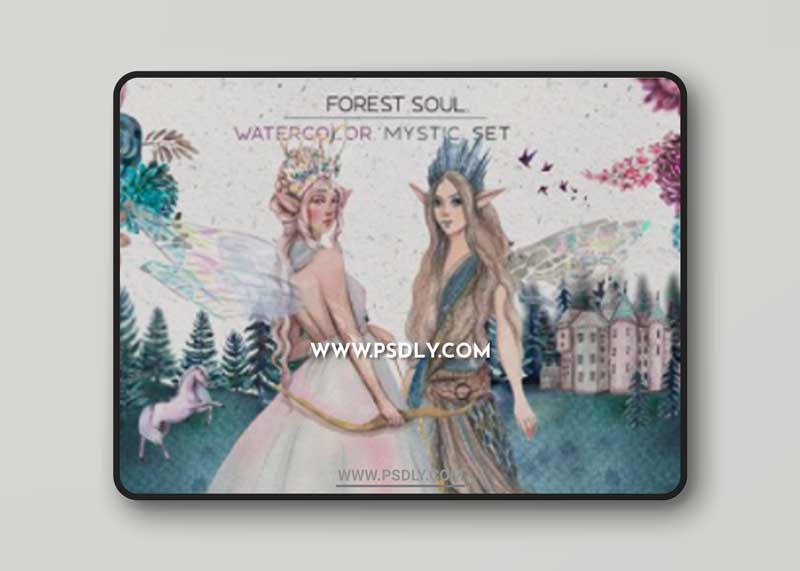 Forest Soul - Mystical Watercolor Set 14079885