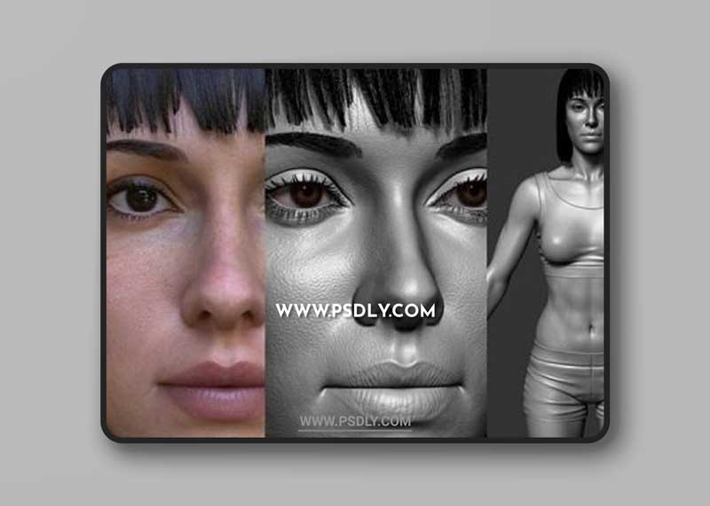 Girl full body Zbrush