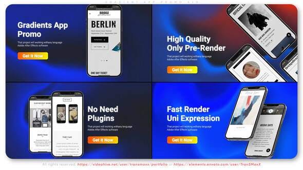 Videohive Gradient APP Promo A10 33062249