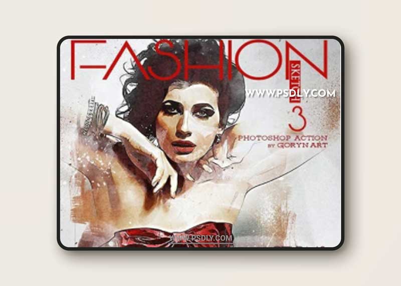 GraphicRiver - Fashion Sketch 3 Photoshop Action 31890174