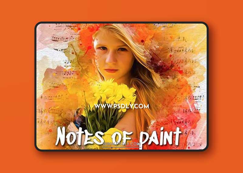 GraphicRiver - Notes of paint Photoshop Action 24634158