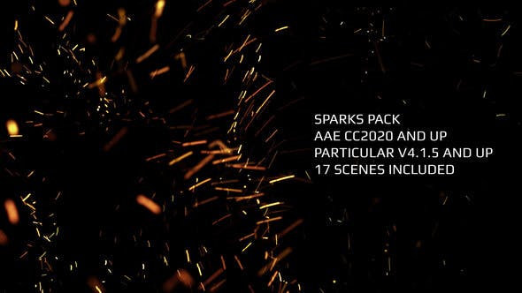 Videohive Trapcode Scenes - Sparks 33219531