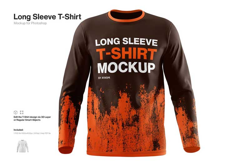 Long Sleeve T-Shirt Mockup
