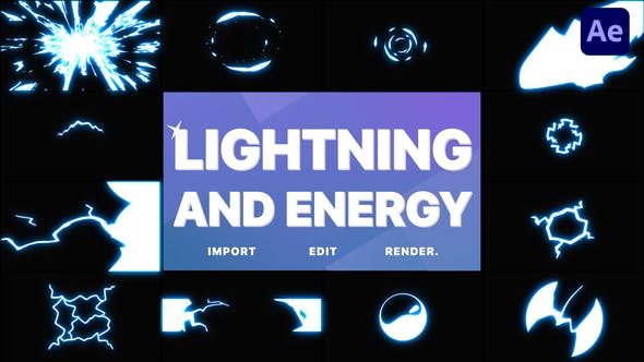 Videohive Lightning and Energy Elements | After Effects 33225150