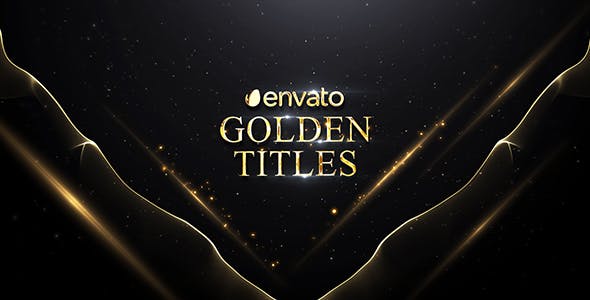 Videohive Golden Titles 19633584