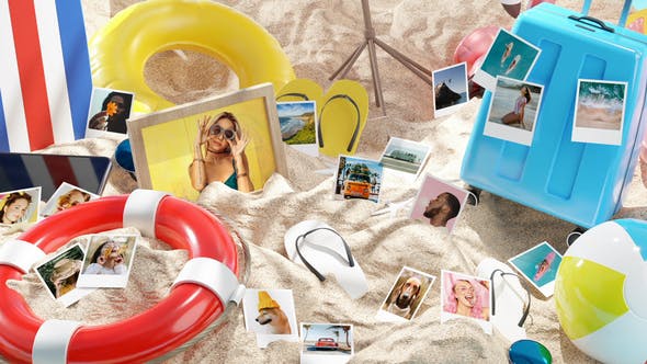 Videohive Photo Gallery on Summer Beach 33088877