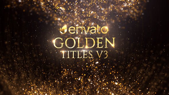 Videohive Golden Titles 21705990