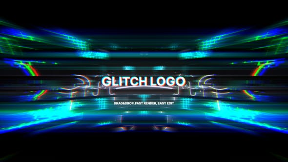 Videohive Real Glitch Logo 23907380