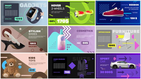 Videohive Shop Sales Commercials Bundle 22670136