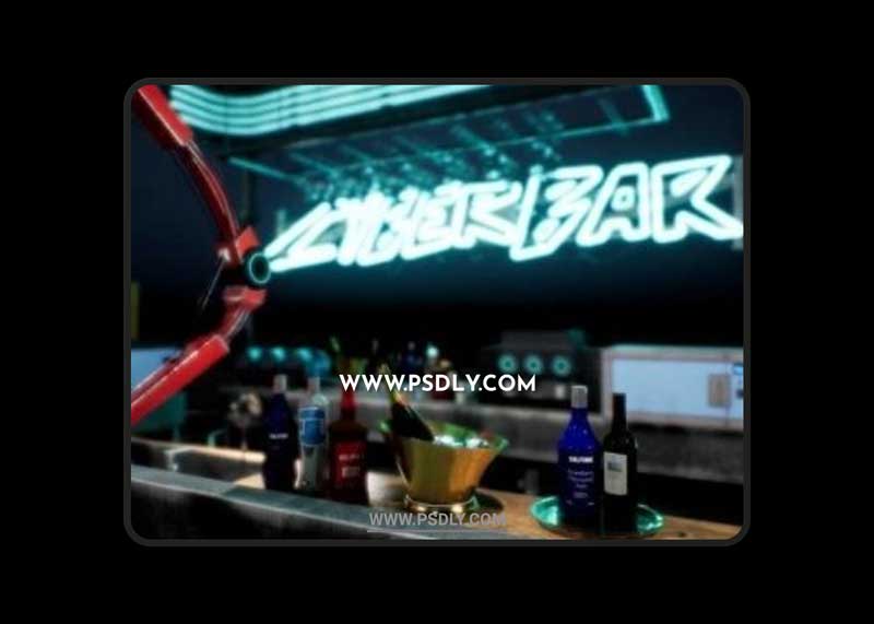 Unreal Engine – CyberPunk / Sci-Fi Bar Asset Pack