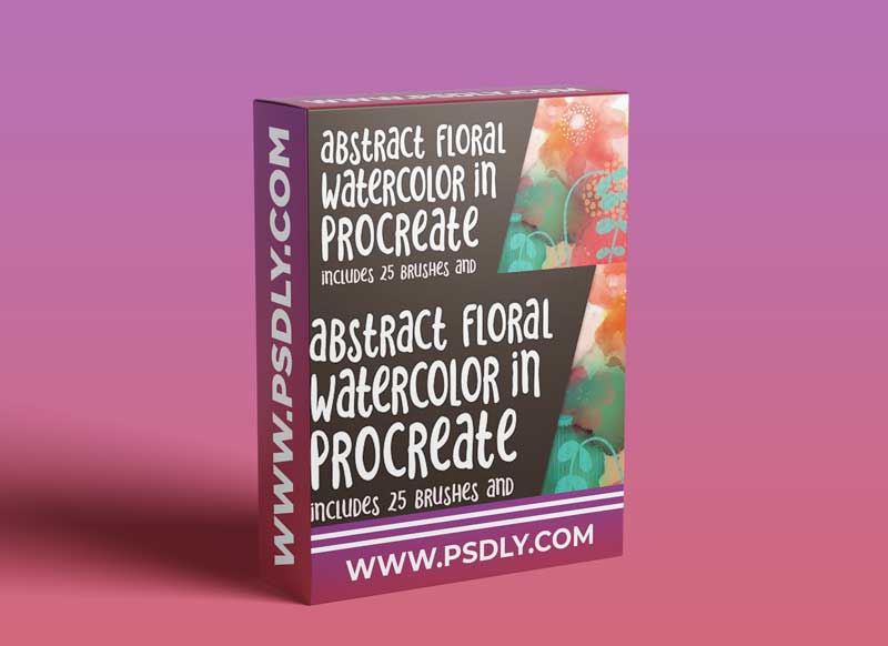 Watercolour Floral Abstracts with Procreate - 25 Brushes Included and Learn to Make Custom Brushes