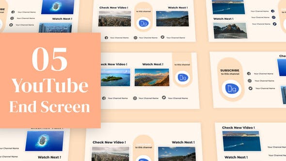 Videohive YouTube End Screen Templates 33272083