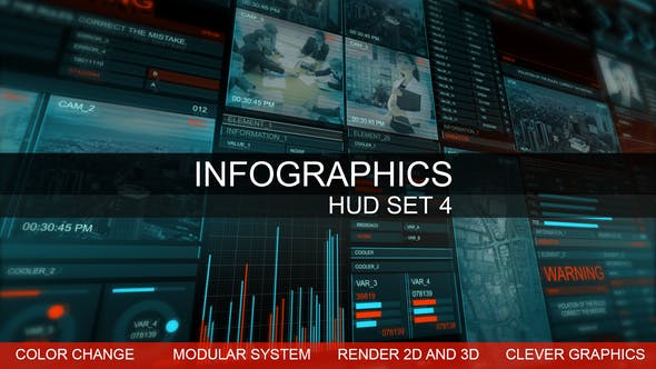 Videohive Infographics HUD smart graphics 22651875