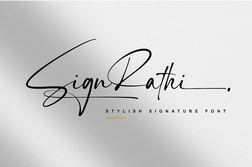 SignRathi - Stylish Signature Font