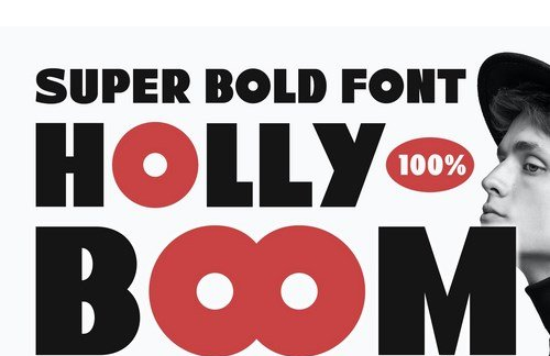 Holly Boom Advertisement Font