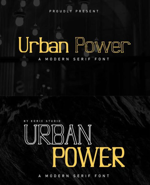 Urban Power - Modern Serif Font [2-Weights]