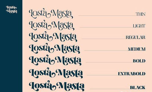 CM - Losta Masta - Playful Serif Family 4752253