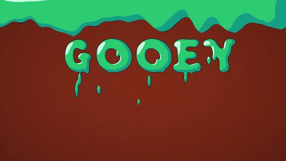 Videohive Flat Gooey Letters 22708864
