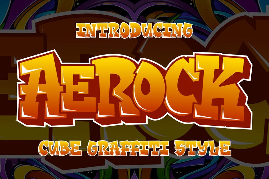 Aerock - Layered Graffiti Style