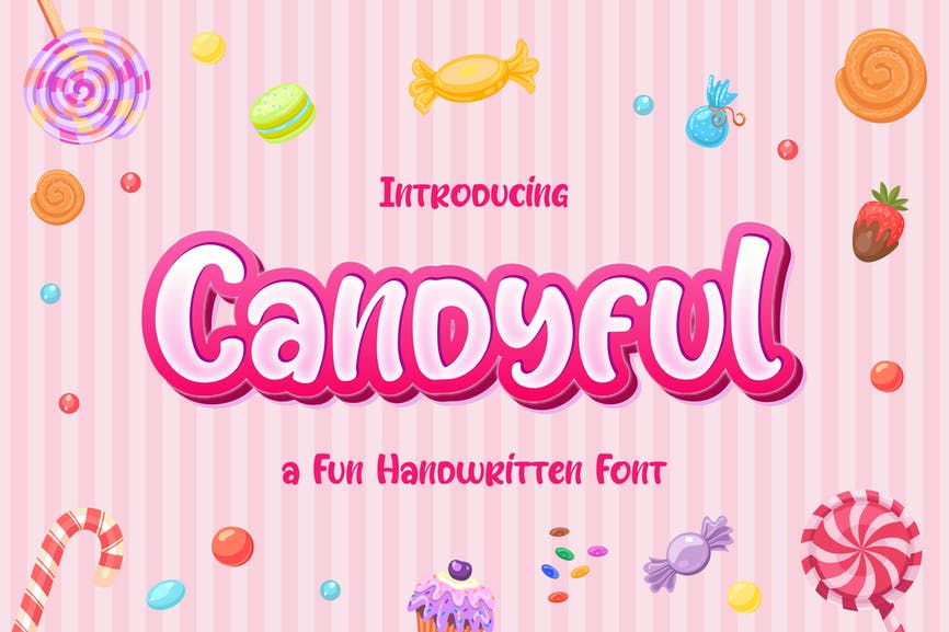 Candyful - a Fun Handwritten Font