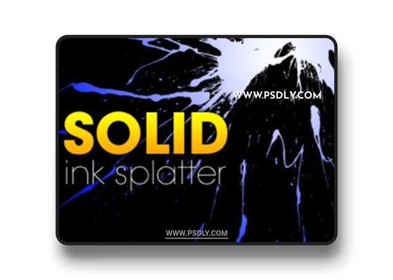 50+ Solid Ink Splatter Brushes for Photoshop