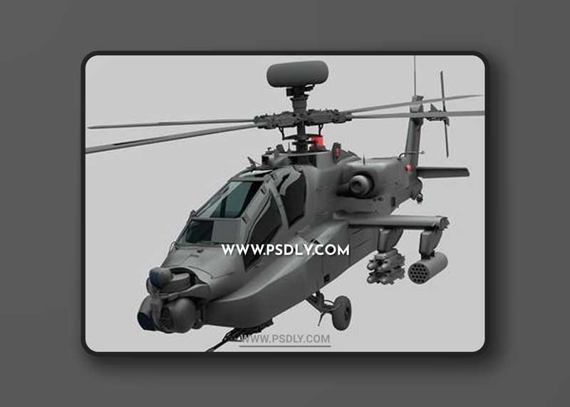 AH-64D Apache 3D Model