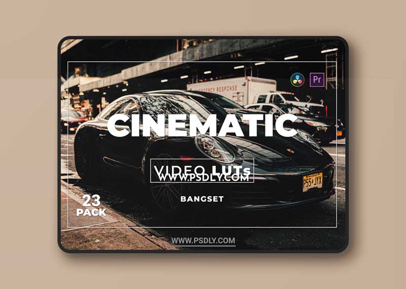 Bangset Cinematic Pack 23 Video LUTs VDEP4ET