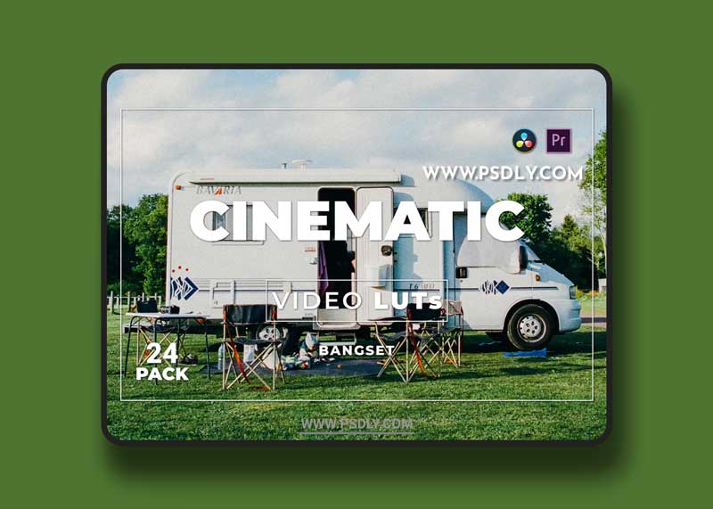 Bangset Cinematic Pack 24 Video LUTs DG7DT7K