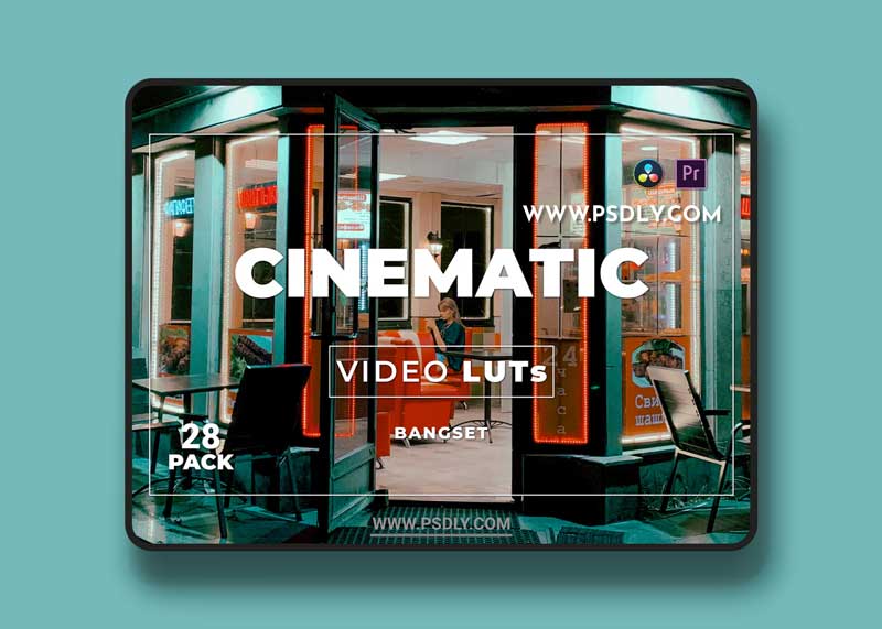 Bangset Cinematic Pack 28 Video LUTs A588ZWJ
