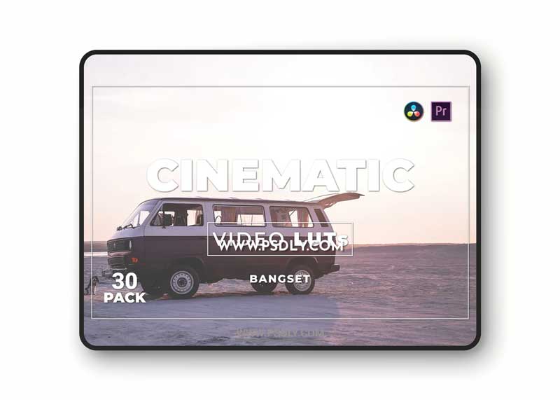 Bangset Cinematic Pack 30 Video LUTs A9F25DQ