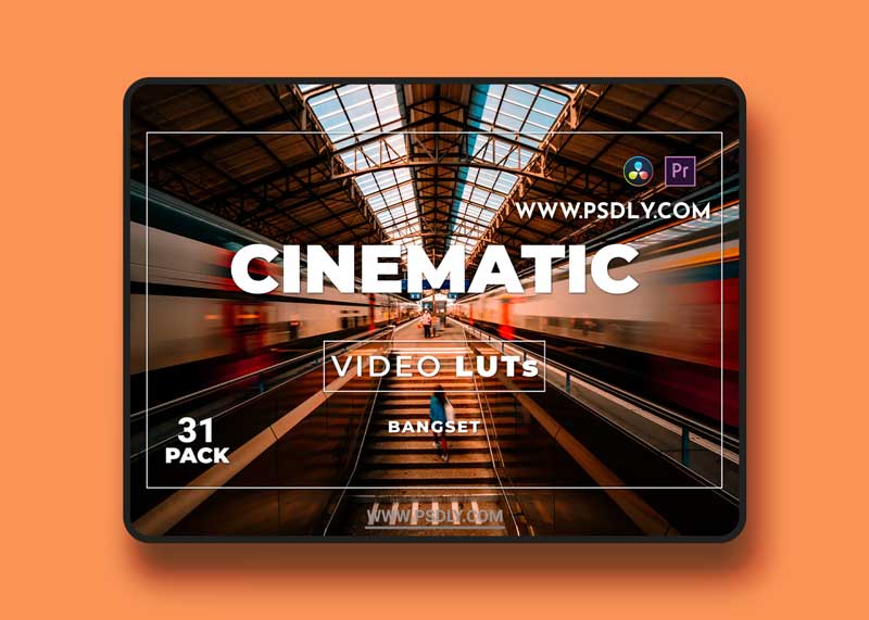 Bangset Cinematic Pack 31 Video LUTs W96DE4A