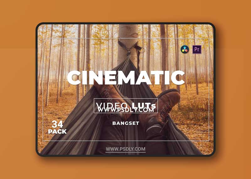 Bangset Cinematic Pack 34 Video LUTs QWAPWRA