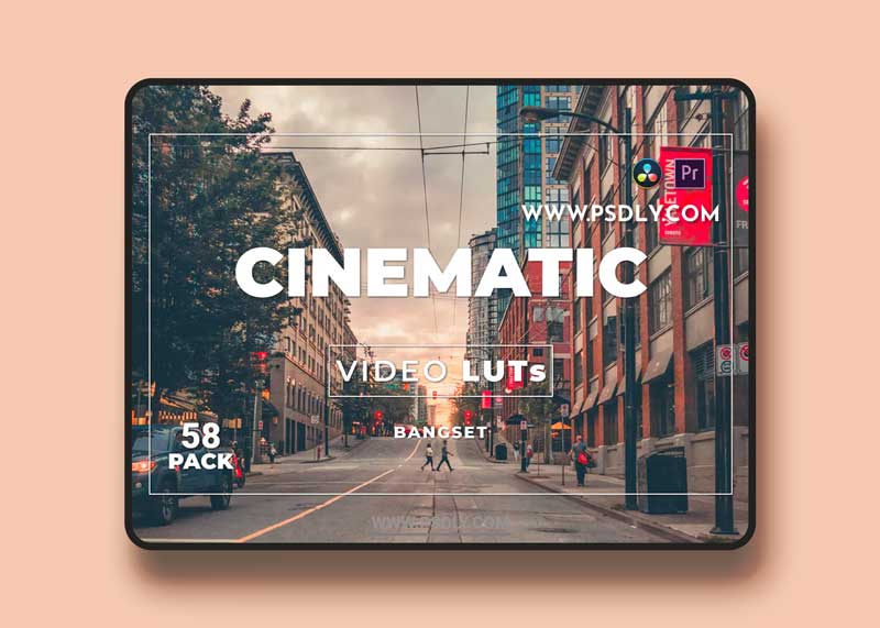 Bangset Cinematic Pack 58 Video LUTs WTZ3ZVW