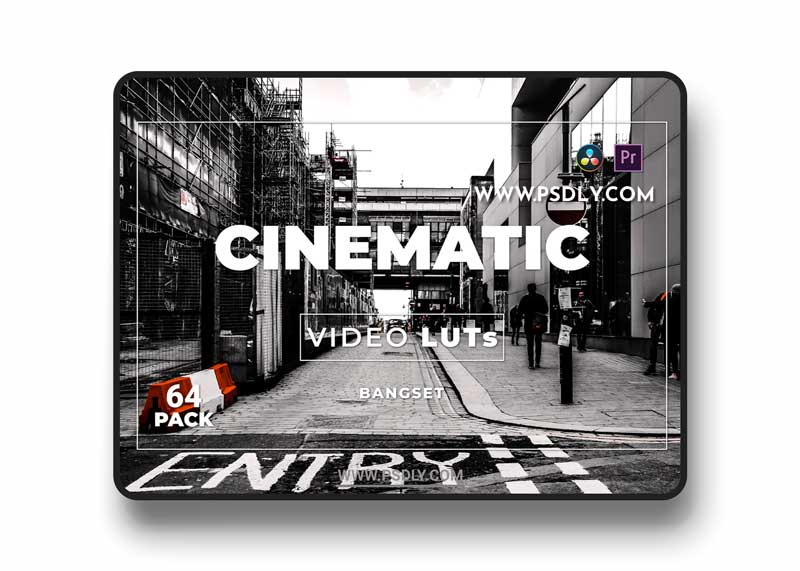 Bangset Cinematic Pack 64 Video LUTs 9AZ848E