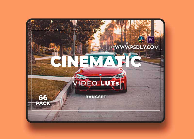 Bangset Cinematic Pack 66 Video LUTs FAJ67QH