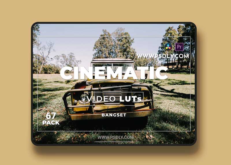 Bangset Cinematic Pack 67 Video LUTs LWUYW8A