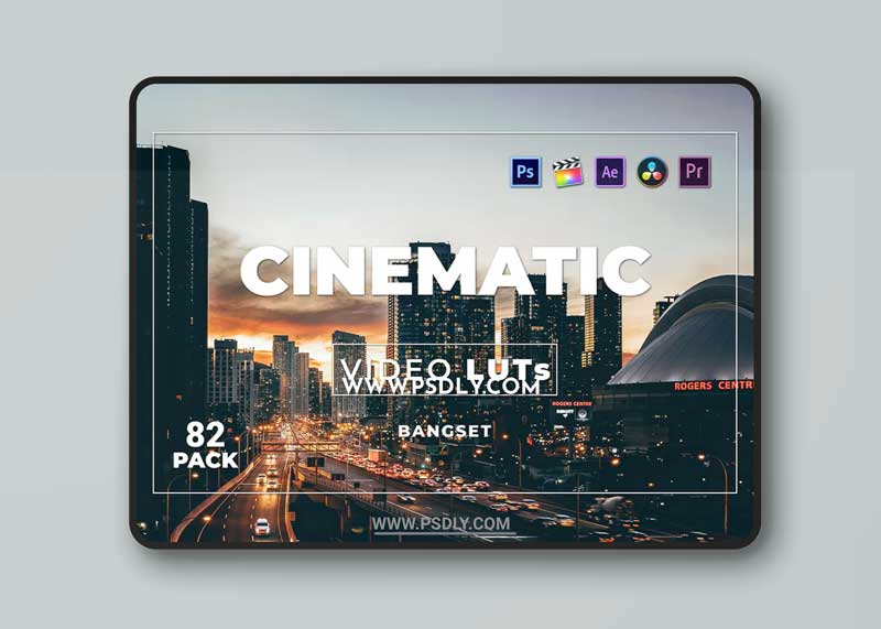 Bangset Cinematic Pack 82 Video LUTs EK7EUUW