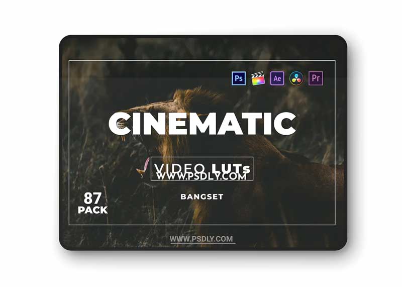 Bangset Cinematic Pack 87 Video LUTs TU6KT2B