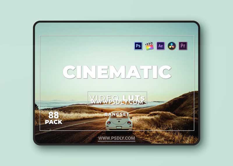 Bangset Cinematic Pack 88 Video LUTs 65GS97W