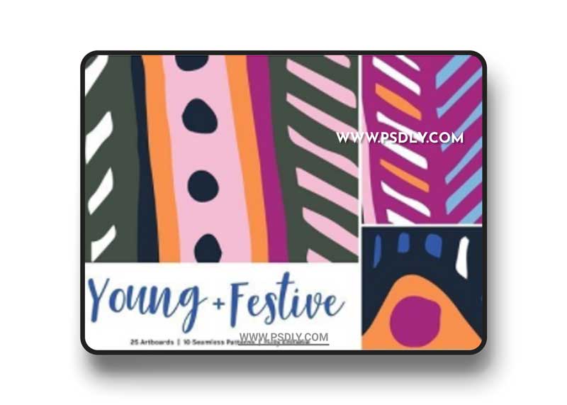 CM - Young Festive | Artboards + Patterns 2664553