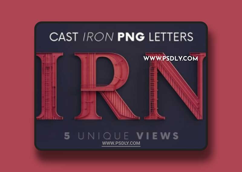 Cast Iron Construction - 3D Lettering