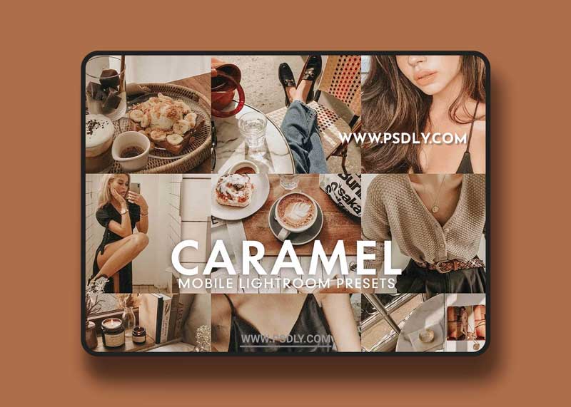 CreativeMarket - 5 CARAMEL LIGHTROOM PRESETS 5277221