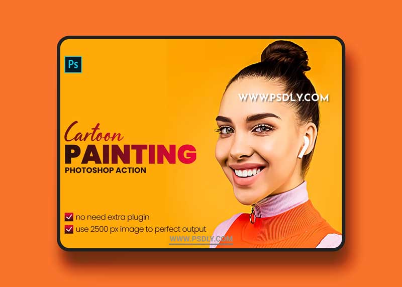 CreativeMarket - Cartoon Painting Photoshop Action 6182434