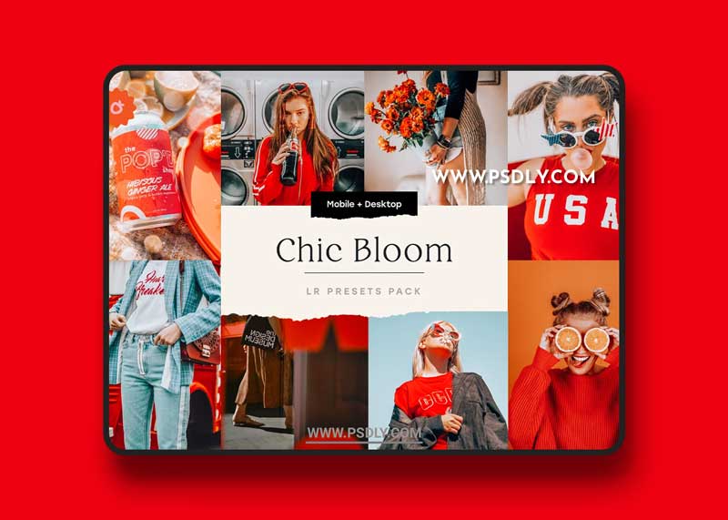 CreativeMarket - Chic Bloom – 4 Lightroom Presets Set 5347851