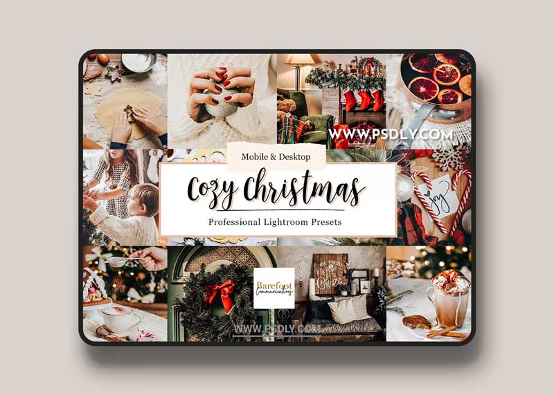 CreativeMarket - Cozy Christmas Lightroom Presets 5495665