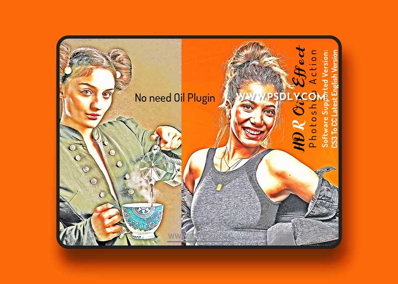 CreativeMarket - HDR Oil Effect PS Action 6405391