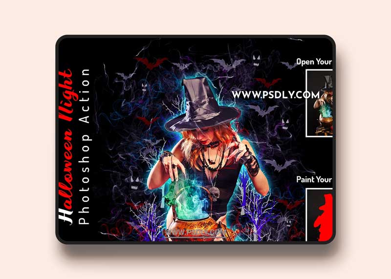 CreativeMarket - Halloween Night Photoshop Action 6415868