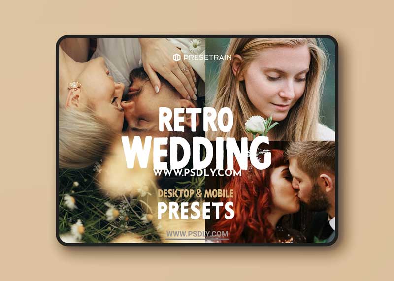 CreativeMarket - Retro Wedding Lightroom Presets 6156388