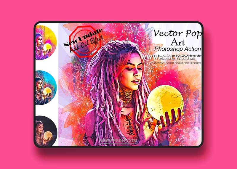 CreativeMarket - Vector Pop Art Photoshop Action 5210140